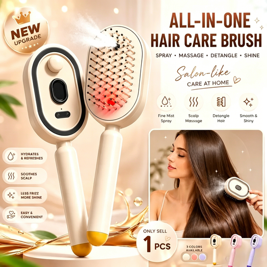 Nano Electric Spray Wet & Dry Air Cushion Massage Comb - Suitable for All Hair Types