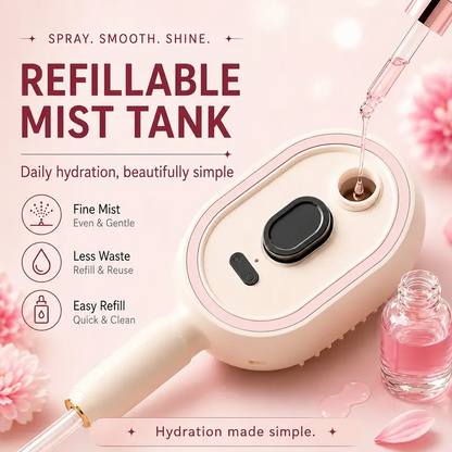 Nano Electric Spray Wet & Dry Air Cushion Massage Comb - Suitable for All Hair Types